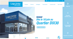 Desktop Screenshot of centreslapointe.com